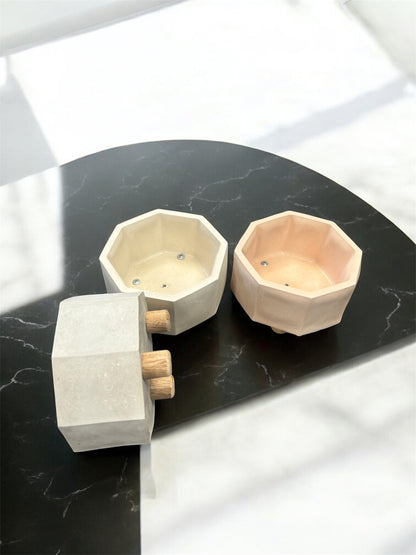 Set terrario octagonal x3
